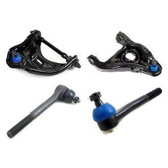 Mevotech® - Supreme™ Front Passenger Side Lower and Upper Control Arm with Ball Joint and Tie Rod End Kit