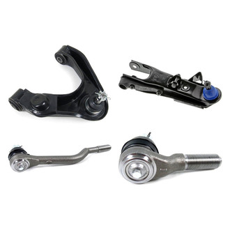 Mevotech® - Supreme™ Front Passenger Side Lower and Upper Control Arm with Ball Joint and Tie Rod End Kit