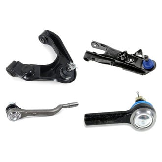 Mevotech® - Supreme™ Front Passenger Side Lower and Upper Control Arm with Ball Joint and Tie Rod End Kit