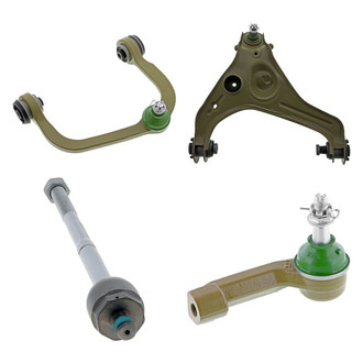 Mevotech® - TTX™ Front Passenger Side Lower and Upper Control Arm with Ball Joint and Tie Rod End Kit