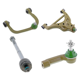 Mevotech® - TTX™ Front Passenger Side Lower and Upper Control Arm with Ball Joint and Tie Rod End Kit