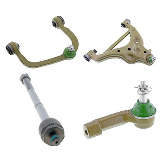 Mevotech® - TTX™ Front Passenger Side Lower and Upper Control Arm with Ball Joint and Tie Rod End Kit
