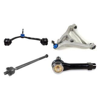 Mevotech® - Supreme™ Front Passenger Side Lower and Upper Control Arm with Ball Joint and Tie Rod End Kit