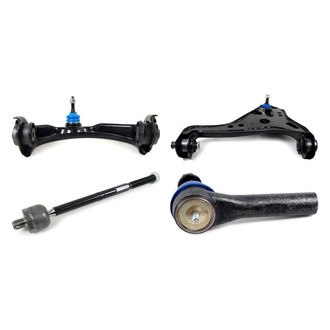 Mevotech® - Supreme™ Front Passenger Side Lower and Upper Control Arm with Ball Joint and Tie Rod End Kit