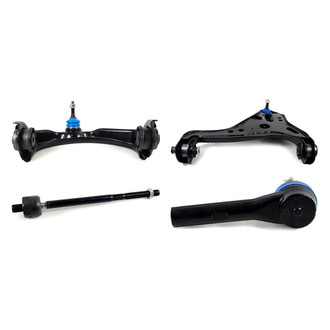 Mevotech® - Supreme™ Front Passenger Side Lower and Upper Control Arm with Ball Joint and Tie Rod End Kit