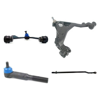 Mevotech® - Supreme™ Front Passenger Side Lower and Upper Control Arm with Ball Joint and Tie Rod End Kit