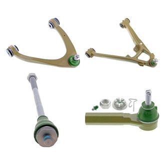 Mevotech® - TTX™ Front Passenger Side Lower and Upper Control Arm with Ball Joint and Tie Rod End Kit