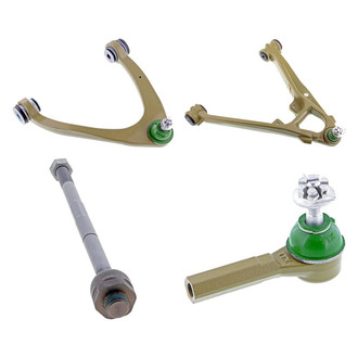 Mevotech® - TTX™ Front Passenger Side Lower and Upper Control Arm with Ball Joint and Tie Rod End Kit