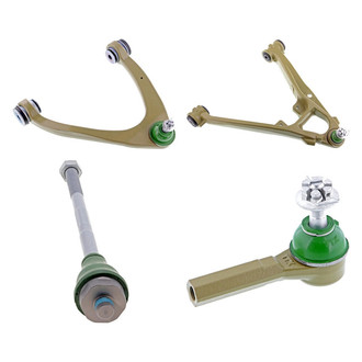 Mevotech® - TTX™ Front Passenger Side Lower and Upper Control Arm with Ball Joint and Tie Rod End Kit