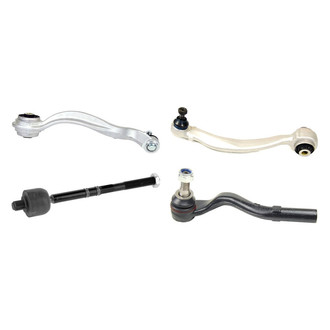 Mevotech® - Supreme™ Front Passenger Side Lower and Upper Control Arm with Ball Joint and Tie Rod End Kit