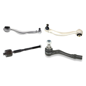 Mevotech® - Supreme™ Front Passenger Side Lower and Upper Control Arm with Ball Joint and Tie Rod End Kit