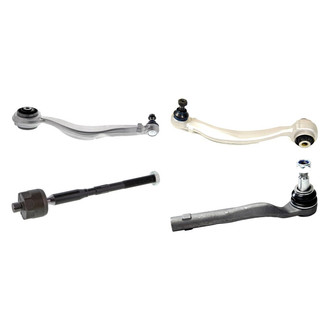 Mevotech® - Supreme™ Front Passenger Side Lower and Upper Control Arm with Ball Joint and Tie Rod End Kit