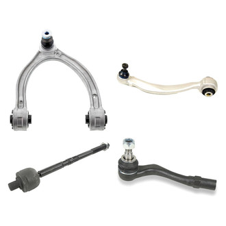 Mevotech® - Supreme™ Front Passenger Side Lower and Upper Control Arm with Ball Joint and Tie Rod End Kit