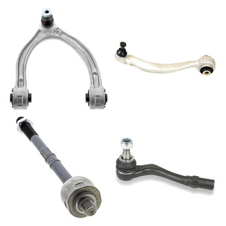 Mevotech® - Supreme™ Front Passenger Side Lower and Upper Control Arm with Ball Joint and Tie Rod End Kit