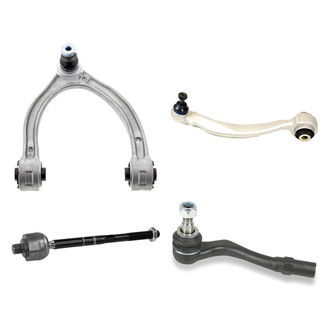 Mevotech® - Supreme™ Front Passenger Side Lower and Upper Control Arm with Ball Joint and Tie Rod End Kit