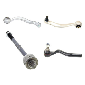 Mevotech® - Supreme™ Front Passenger Side Lower and Upper Control Arm with Ball Joint and Tie Rod End Kit