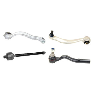 Mevotech® - Supreme™ Front Passenger Side Lower and Upper Control Arm with Ball Joint and Tie Rod End Kit