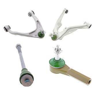Mevotech® - TTX™ Front Passenger Side Lower and Upper Control Arm with Ball Joint and Tie Rod End Kit