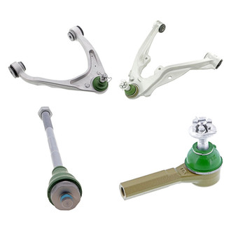 Mevotech® - TTX™ Front Passenger Side Lower and Upper Control Arm with Ball Joint and Tie Rod End Kit
