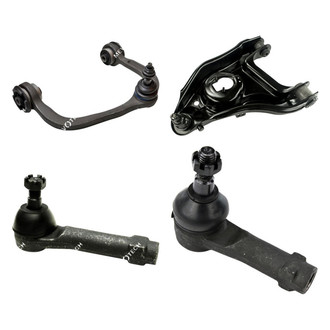 Mevotech® - Original Grade™ Front Passenger Side Lower and Upper Control Arm with Ball Joint and Tie Rod End Kit
