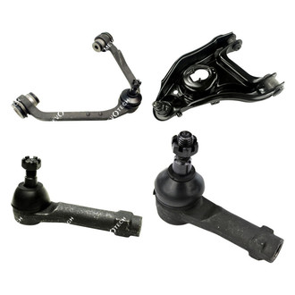 Mevotech® - Original Grade™ Front Passenger Side Lower and Upper Control Arm with Ball Joint and Tie Rod End Kit