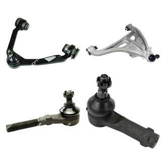 Mevotech® - Original Grade™ Front Passenger Side Lower and Upper Control Arm with Ball Joint and Tie Rod End Kit
