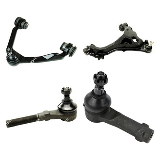 Mevotech® - Original Grade™ Front Passenger Side Lower and Upper Control Arm with Ball Joint and Tie Rod End Kit