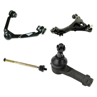Mevotech® - Original Grade™ Front Passenger Side Lower and Upper Control Arm with Ball Joint and Tie Rod End Kit