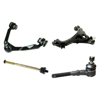 Mevotech® - Original Grade™ Front Passenger Side Lower and Upper Control Arm with Ball Joint and Tie Rod End Kit