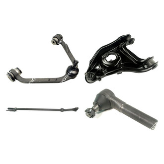 Mevotech® - Original Grade™ Front Passenger Side Lower and Upper Control Arm with Ball Joint and Tie Rod End Kit