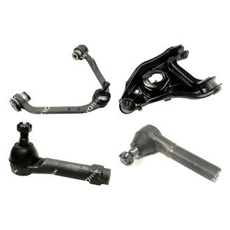 Mevotech® - Original Grade™ Front Passenger Side Lower and Upper Control Arm with Ball Joint and Tie Rod End Kit
