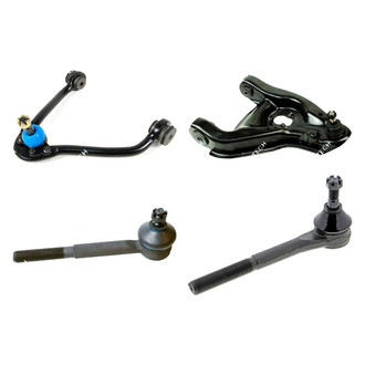 Mevotech® - Original Grade™ Front Passenger Side Lower and Upper Control Arm with Ball Joint and Tie Rod End Kit