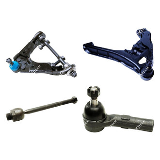 Mevotech® - Original Grade™ Front Passenger Side Lower and Upper Control Arm with Ball Joint and Tie Rod End Kit
