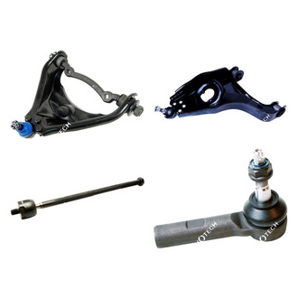 Mevotech® - Original Grade™ Front Passenger Side Lower and Upper Control Arm with Ball Joint and Tie Rod End Kit