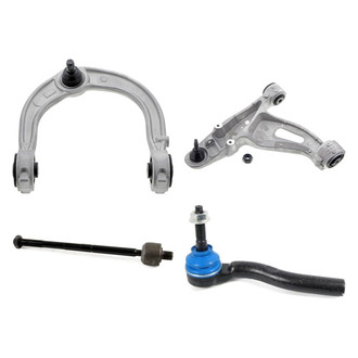 Mevotech® - Original Grade™ Front Passenger Side Lower and Upper Control Arm with Ball Joint and Tie Rod End Kit