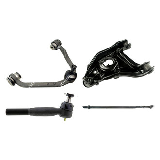 Mevotech® - Original Grade™ Front Passenger Side Lower and Upper Control Arm with Ball Joint and Tie Rod End Kit