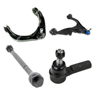 Mevotech® - Original Grade™ Front Passenger Side Lower and Upper Control Arm with Ball Joint and Tie Rod End Kit