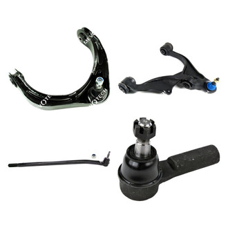 Mevotech® - Original Grade™ Front Passenger Side Lower and Upper Control Arm with Ball Joint and Tie Rod End Kit