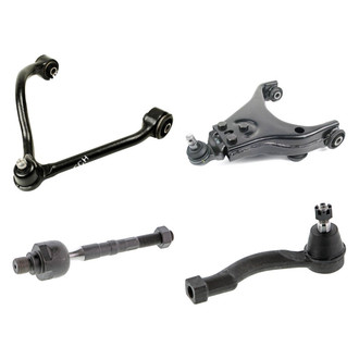 Mevotech® - Original Grade™ Front Passenger Side Lower and Upper Control Arm with Ball Joint and Tie Rod End Kit