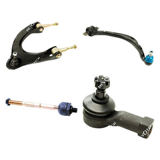Mevotech® - Original Grade™ Front Passenger Side Lower and Upper Control Arm with Ball Joint and Tie Rod End Kit