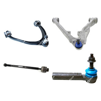 Mevotech® - Original Grade™ Front Passenger Side Lower and Upper Control Arm with Ball Joint and Tie Rod End Kit