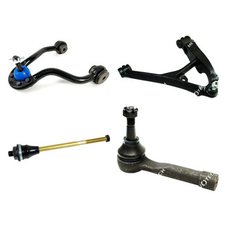 Mevotech® - Original Grade™ Front Passenger Side Lower and Upper Control Arm with Ball Joint and Tie Rod End Kit