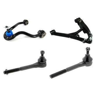 Mevotech® - Original Grade™ Front Passenger Side Lower and Upper Control Arm with Ball Joint and Tie Rod End Kit