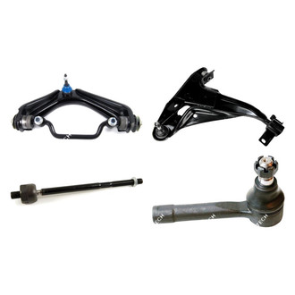 Mevotech® - Original Grade™ Front Passenger Side Lower and Upper Control Arm with Ball Joint and Tie Rod End Kit