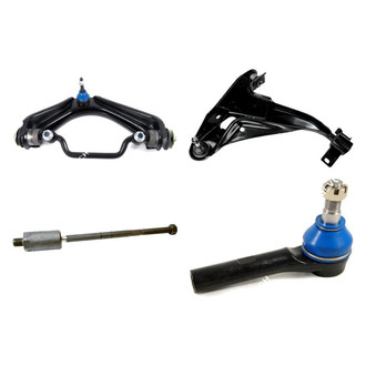 Mevotech® - Original Grade™ Front Passenger Side Lower and Upper Control Arm with Ball Joint and Tie Rod End Kit