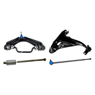 Mevotech® - Original Grade™ Front Passenger Side Lower and Upper Control Arm with Ball Joint and Tie Rod End Kit