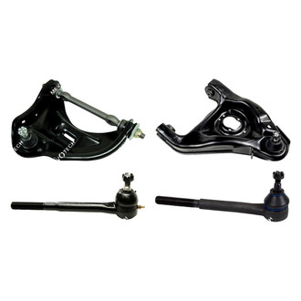 Mevotech® - Original Grade™ Front Passenger Side Lower and Upper Control Arm with Ball Joint and Tie Rod End Kit