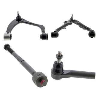 Mevotech® - Original Grade™ Front Passenger Side Lower and Upper Control Arm with Ball Joint and Tie Rod End Kit