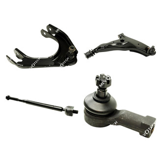 Mevotech® - Original Grade™ Front Passenger Side Lower and Upper Control Arm with Ball Joint and Tie Rod End Kit