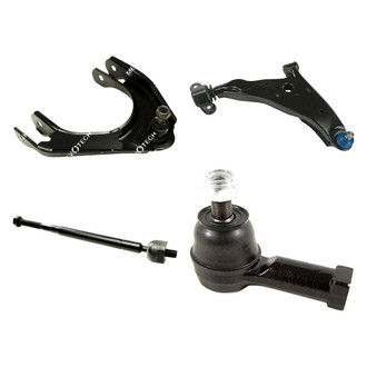 Mevotech® - Original Grade™ Front Passenger Side Lower and Upper Control Arm with Ball Joint and Tie Rod End Kit